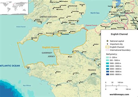 what is the average depth of the english channel